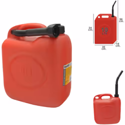 Bidon d?essence - Capacité : 10 litres. - Homologué. - Conçu en PVC.
