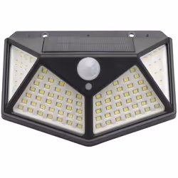 Aplique Solar LED Con Sensor De Luz y De Movimiento, 270 Lumenes e IP65 -Medida: 13,5x10x5,5cm - Aplique exterior con batería ...