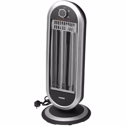 Estufa Carbono Oscilante 450 / 900 Watt. - 2 niveles de potencia: 450 / 900 Watt. - Medida: 30x30x70 (Alt) cm. - Estufa con l ...