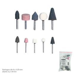 Maurer - Jeu de fraises pour meuleuse pneumatique 10 pièces