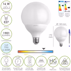 Maurer 19073186, 16 W, 130 W, E27, 1901 lm