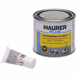 Masilla fibra vidrio - Medida: 150 ml. - Instrucciones: > Limpie a fondo la superficie a tratar y asegurese de que esta lisa  ...