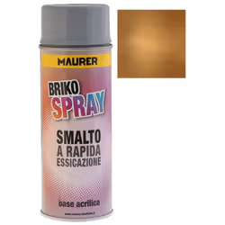 Spray pintura laton - Capacidad: 400 ml. - Esmalte acrílico de uso profesional. - Excelentes propiedades de adhesión. - Adecu ...