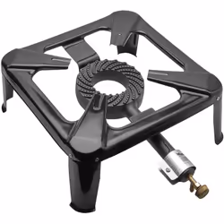Hornillo Gas 4 Pies - Medida base: 40x40 cm. Altura 15 cm. - Ø quemador: 16 cm. - Quemador realizado en hierro fundido. - Est ...
