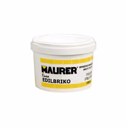 Mastic plastique blanc Edil Maurer (seau de 0,5 kilo). - Produit rapide pour stuc sur murs, bois, surfaces poreuses. Vernissa ...