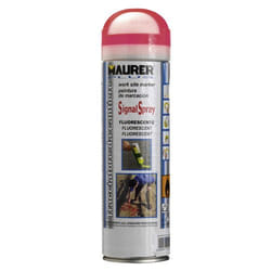 Maurer - Spray de peinture traceur rouge fluorescent 500 ml.