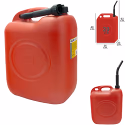 Bidon d?essence - Capacité : 20 litres. - Homologué. - Conçu en PVC.