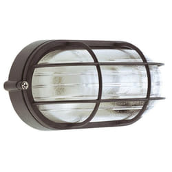 Plafonnier industriel IP44 Oval Noir