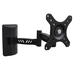 Support tv métallisé articulé noir 12 à 30 30 kg maximum