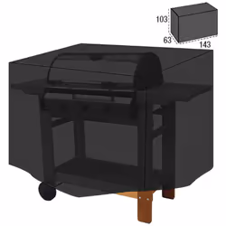 Housse pour barbecues. - Dimensions : 103x143x63 cm. - Housse conçue en polyéthylène 100 g/m². - Munie d??illets et de corde  ...