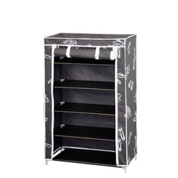 Meuble à chaussure pliable en tissu tnt 61x30x90 cm.