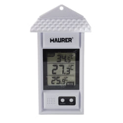 Maurer - Thermomètre numérique intérieur/extérieur avec indicateur de température maximale et minimale