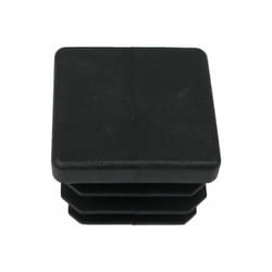 Virole intérieure carrée noire 30x30 mm. Blisters 4 pièces.
