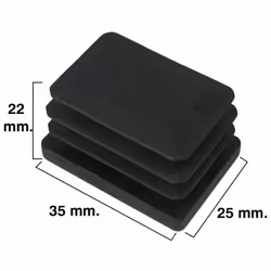 Virole intérieure rectangulaire. - Dimensions : 25x35mm - Virole intérieure en plastique. - Couleur noire. - Blister 4 unités ...