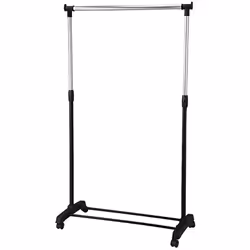 Perchero paraban portátil - Medida: 85x41x170 cm. - Estructura realizado en acero tubular. - Con ruedas.