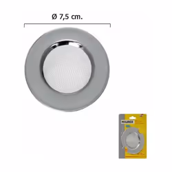 Filtre à panier pour évier en maille - Mesure : Ø 7,5 cm. - Inox. - Pour canalisations, éviers, douche.