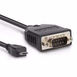 Hamlet XURS232MICROTG câble Série Noir 0,45 m RS-232 DB9 Micro USB