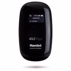 Hamlet HHTSPT3GM42 routeur sans fil Monobande (2,4 GHz) 3G Noir