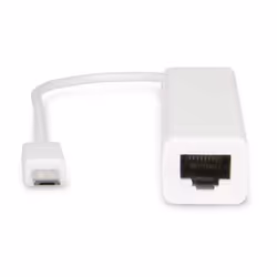 Hamlet ADAPTER MICRO USB-LAN 10/100, Blanc, 22 mm, 60, 165, 18 mm, 0,165 m, Android 4.0+