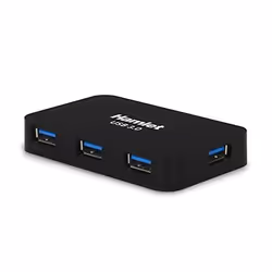 Hamlet XHUB430BKPW hub & concentrateur USB 3.2 Gen 1 (3.1 Gen 1) Micro-B 5000 Mbit/s - Vue supplémentaire 4