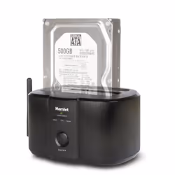Hamlet HXDDWIFI Station d'accueil de disques de stockage Noir
