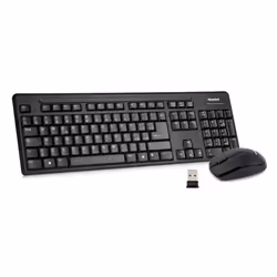 Hamlet XKKITAMICEW, Taille réelle (100 %), Sans fil, RF sans fil, QWERTY, Noir, Souris incluse