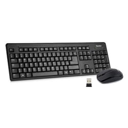 Hamlet XKKITAMICEW clavier Souris incluse RF sans fil QWERTY Italien Noir