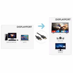 Hamlet XVCDP-DP18 câble vidéo et adaptateur 1,8 m DisplayPort Noir