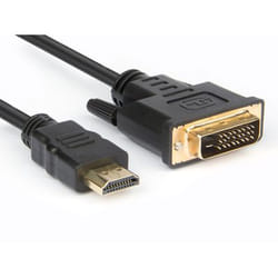 Hamlet XVCHDM-DV18 câble vidéo et adaptateur 1,8 m HDMI Type A (Standard) DVI-D Noir