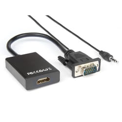 Hamlet XVAVGA-HDMA câble vidéo et adaptateur VGA (D-Sub) HDMI Type A (Standard) Noir