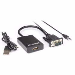 Hamlet XVAVGA-HDMA câble vidéo et adaptateur VGA (D-Sub) HDMI Type A (Standard) Noir