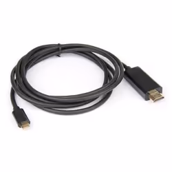 Hamlet XVAUC-HDM4K20 câble vidéo et adaptateur 2 m USB Type-C HDMI Type A (Standard) Noir