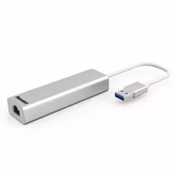 Hamlet XHUB330LAN station d'accueil USB 3.2 Gen 1 (3.1 Gen 1) Type-A Argent