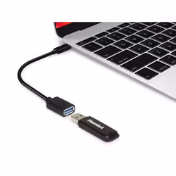Hamlet XADTC-U2A-MF02 câble USB 0,2 m USB 3.2 Gen 1 (3.1 Gen 1) USB A USB C Noir