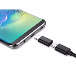 Hamlet XADTC-UM-MF changeur de genre de câble USB-C Micro USB Noir