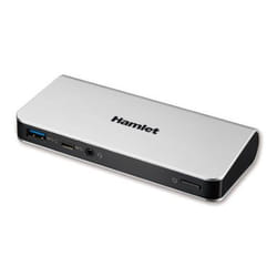 Hamlet HDOCKS500C station d'accueil Avec fil USB 3.2 Gen 1 (3.1 Gen 1) Type-A Noir, Argent
