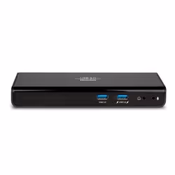 Hamlet HDOCKS300TC, Avec fil, USB 3.2 Gen 1 (3.1 Gen 1) Type-A, 3,5 mm, USB Type-A, USB Type-C, Noir, 2048 x 1152 pixels