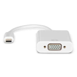 Hamlet HVATC2VGA câble vidéo et adaptateur 0,13 m USB Type-C VGA (D-Sub) Blanc