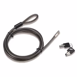 Hamlet XPADLOCK180S, 1,8 m, Clé ronde, Plastique, Acier, Noir