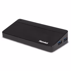 Hamlet XHUB70036 hub & concentrateur USB 3.2 Gen 1 (3.1 Gen 1) Type-B 5000 Mbit/s Noir