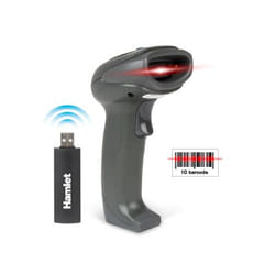 Hamlet HBCS1D10W lecteur de code barres Lecteur de code barre portable 1D Laser Noir