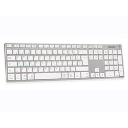 Hamlet XKKITA-MCBT clavier Bluetooth Italien Argent, Blanc