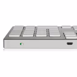 Hamlet XKKITA-MCBT clavier Bluetooth Italien Argent, Blanc - Vue supplémentaire 4