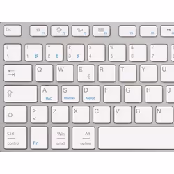 Hamlet XKKITA-MCBT clavier Bluetooth Italien Argent, Blanc - Vue supplémentaire 5