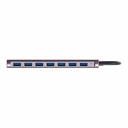 Hamlet XHUB-07A3P hub & concentrateur USB 3.2 Gen 1 (3.1 Gen 1) Type-A 5000 Mbit/s Noir - Vue supplémentaire 2