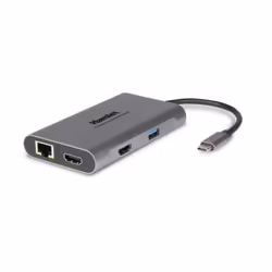 Hamlet HDKC-PD400H, Avec fil, USB 3.2 Gen 1 (3.1 Gen 1) Type-C, 85 W, 10,100,1000 Mbit/s, Gris, 5 Gbit/s