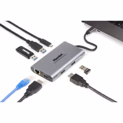 Hamlet HDKC-PD400H station d'accueil Avec fil USB 3.2 Gen 1 (3.1 Gen 1) Type-C Gris - Vue supplémentaire 4