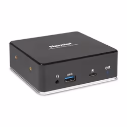 Hamlet HDKC-PD8000, Avec fil, USB 3.2 Gen 1 (3.1 Gen 1) Type-C, 85 W, 3,5 mm, 10,100,1000 Mbit/s, Noir