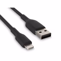 Hamlet XCU2A-LGT200, 2 m, Lightning, USB A, Mâle, Mâle, Noir