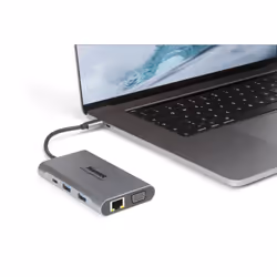 Hamlet HDKC-PD400V station d'accueil Avec fil USB 3.2 Gen 1 (3.1 Gen 1) Type-C Gris - Vue supplémentaire 4
